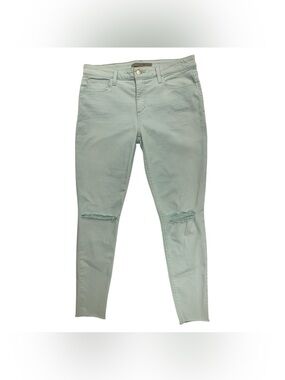 Joe's Jeans Mint Green Skinny with Knee Rips Size M
